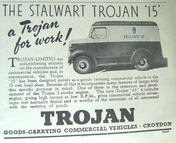 15cwt van from Trojan