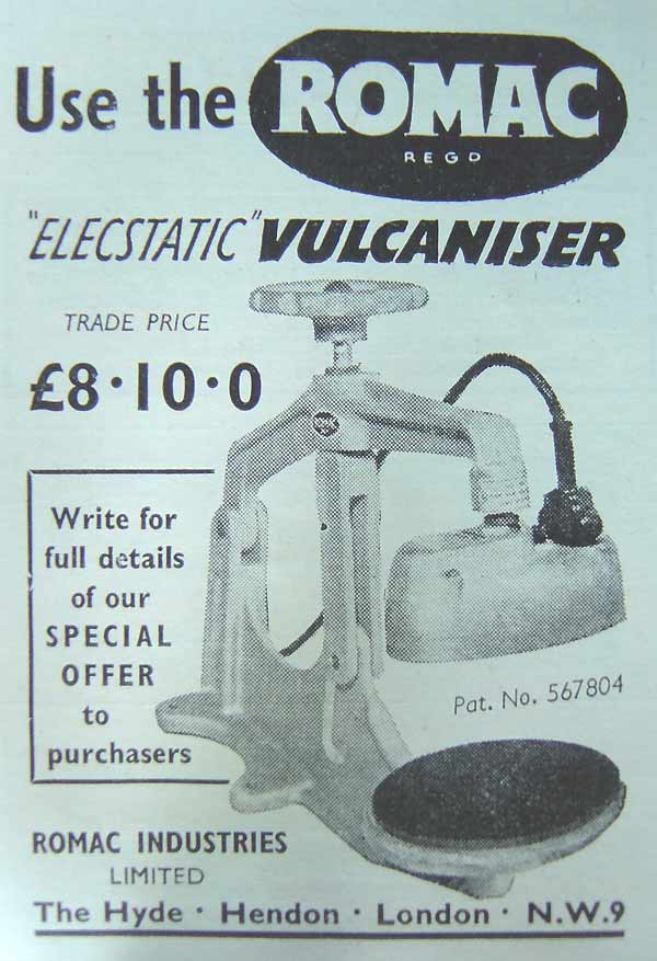 Vulcaniser from Romac Industries Ltd