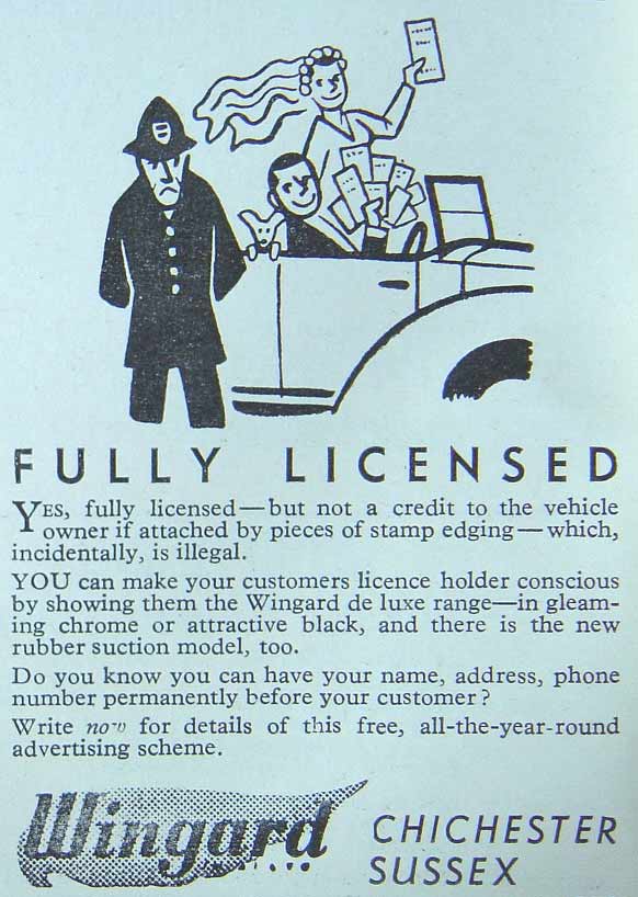 Licence holders from Wingard